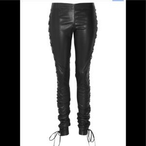 Joseph Lambskin “Harley” tie-up leather pant !
